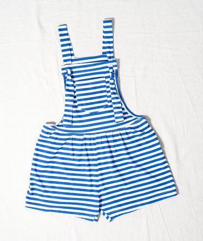 Sherbert Ava Jumpsuit Blue and White Stripe Flatlay Front